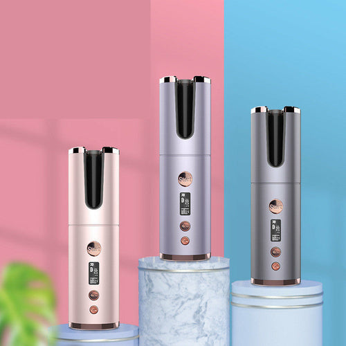 Wireless Rechargeable Curling Iron Electric Hair Curler
